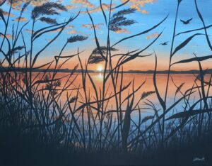 Sunset In The Reeds