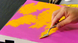 Jamie Sugg Acrylic Skies - Applying acrylic paint to your canvas