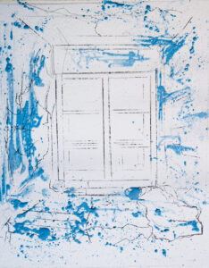 Capturing Light and Texture in Watercolour - Apply masking fluid being mindful of perspective