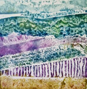 Collagraph Abstract Landscape