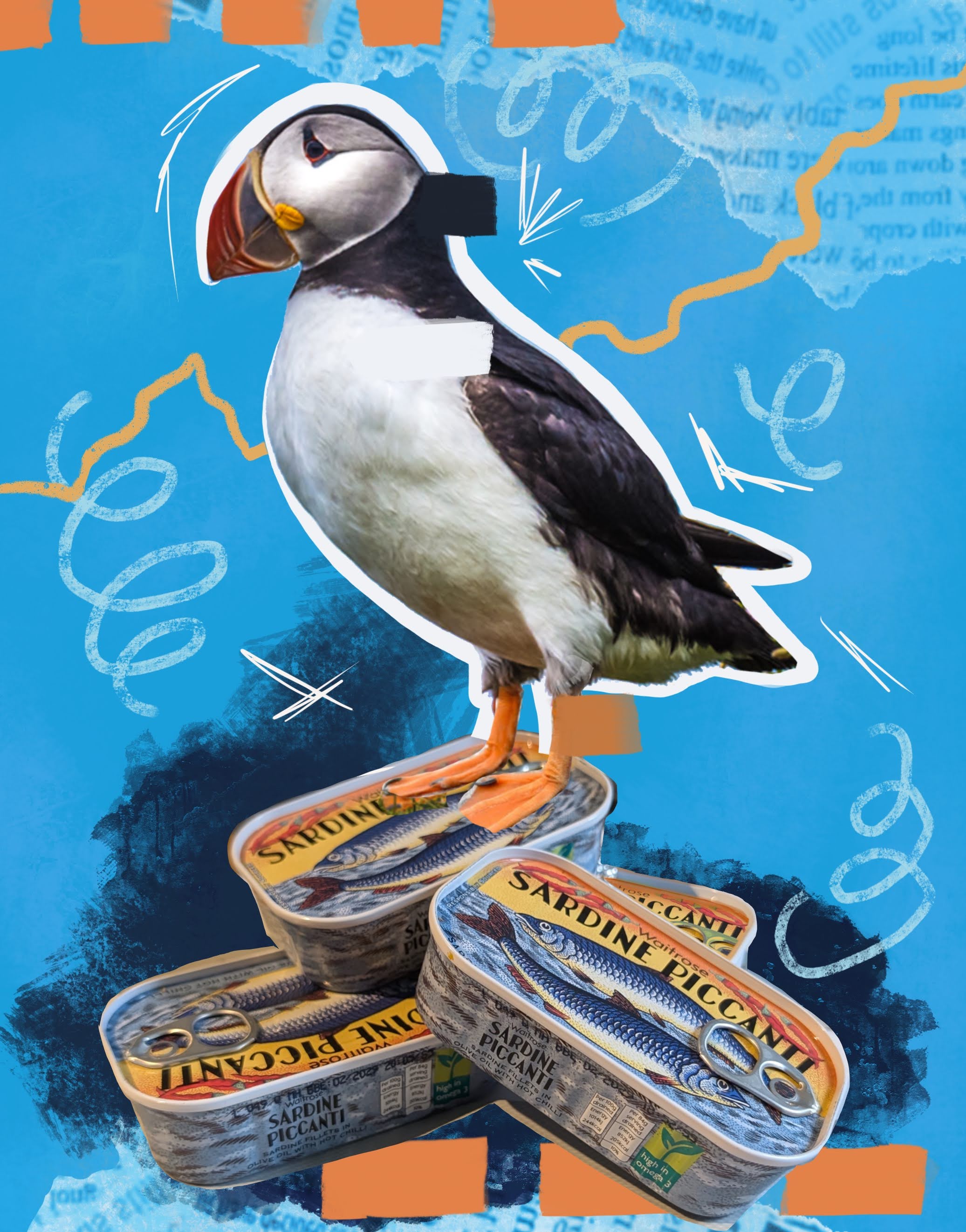 Exclusive - Street Art Inspired Puffin in Mixed Media with Sam B ...
