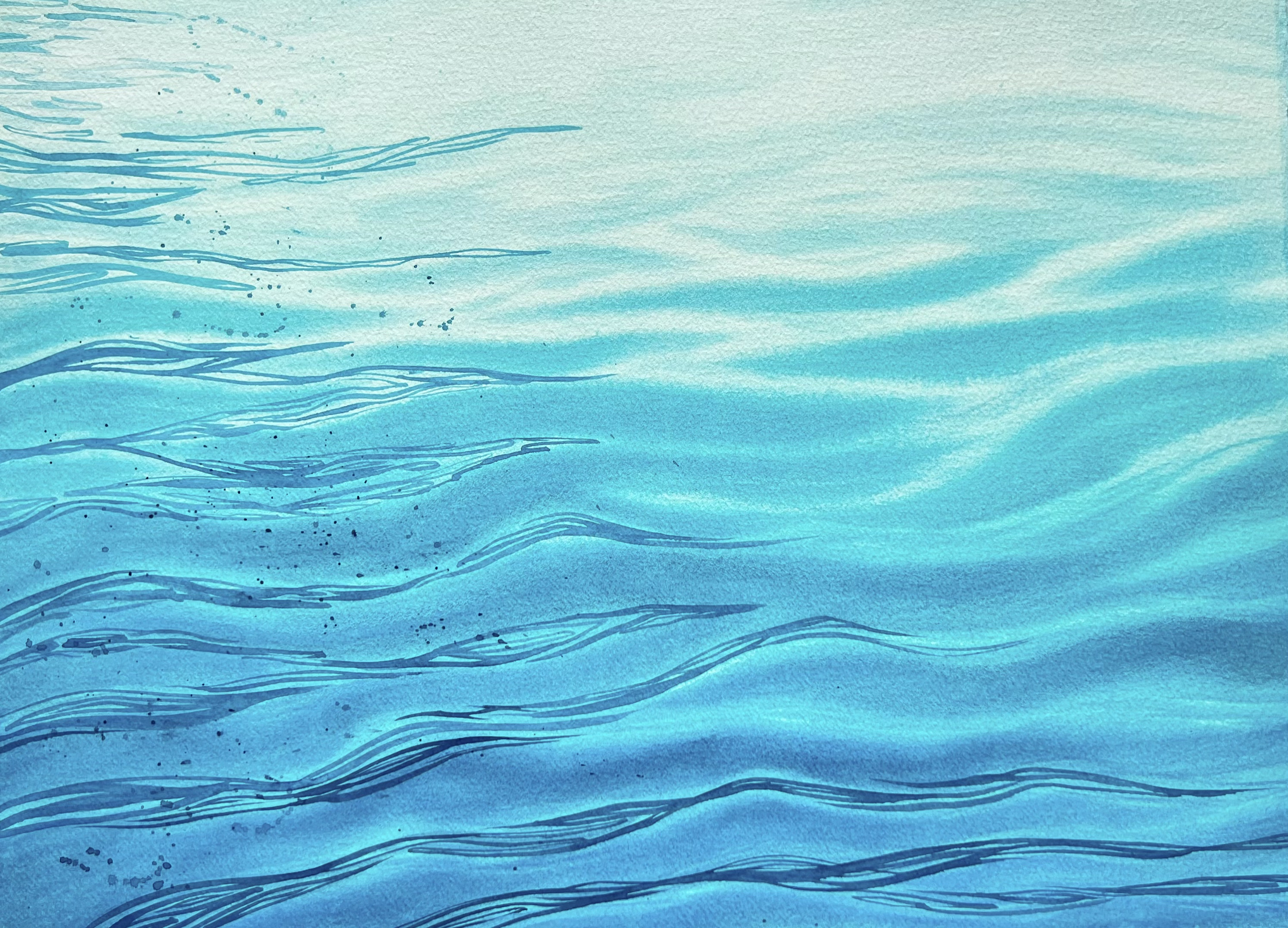 Ralitsa Arnaudova - Still Waters - Original Watercolor Painting - SAA